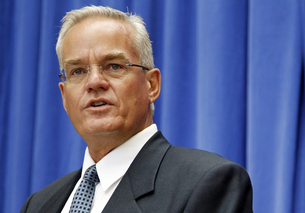 Bill Hybels FILE - In this Thursday, July 1, 2010, file photo, Bill Hybels, then-senior pastor of the megachurch Willow Creek Community Church located in Northwest-suburban Chicago, speaks in Washington. It was announced, Wednesday, Aug. 8, 2018, at Willow Creek Community Church in South Barrington, Ill., that lead pastor Heather Larson is stepping down, and the entire Board of Elders will do so by the end of the year. Larson said the church needed new leadership in the wake of sexual harassment allegations against church founder Hybels. (AP Photo/Charles Dharapak, File)