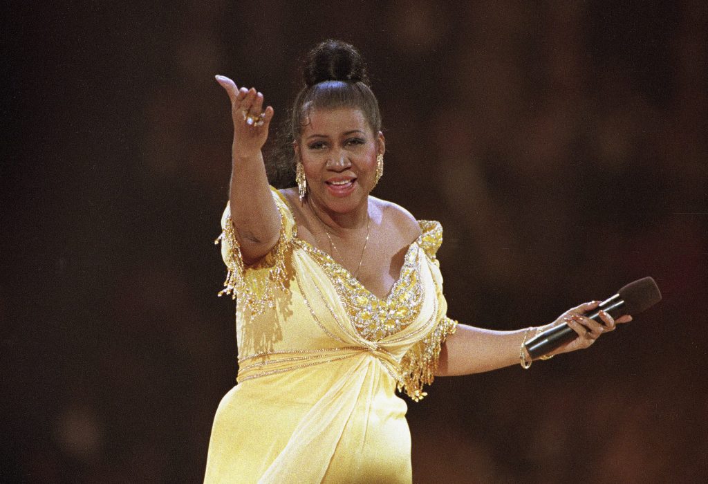 Aretha Franklin In this Jan. 19, 1993 file photo, singer Aretha Franklin performs at the inaugural gala for President Bill Clinton in Washington. Franklin died Thursday, Aug. 16, 2018, at her home in Detroit. AP Photo/Amy Sancetta, File)