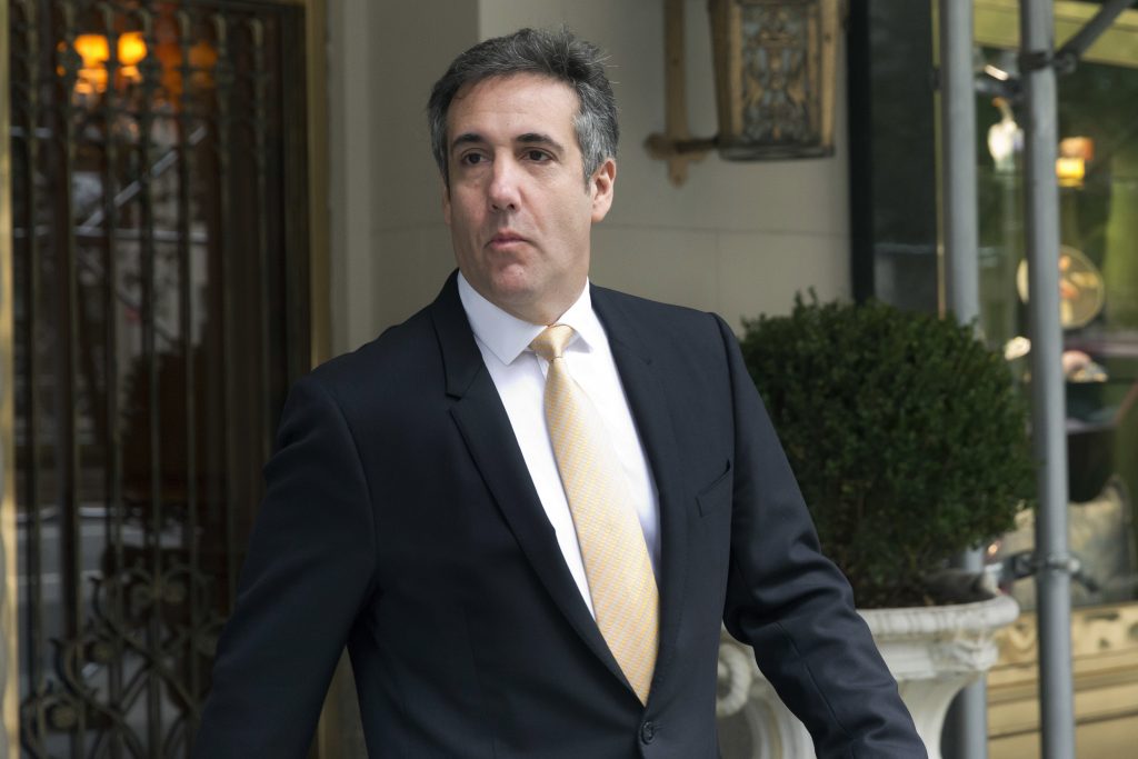 Michael Cohen Michael Cohen, former personal lawyer to President Donald Trump, leaves his apartment building, in New York, Tuesday, Aug. 21, 2018. (Richard Drew/AP Photo)