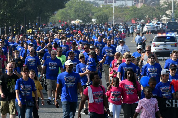 Annual Labor Day Parade on Columbus Boulevard, on Monday. (Bastiaan Slabbers for WHYY)