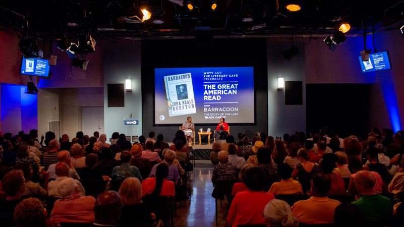 WHYY reporter Annette John-Hall interviews Deborah Plant, editor of 