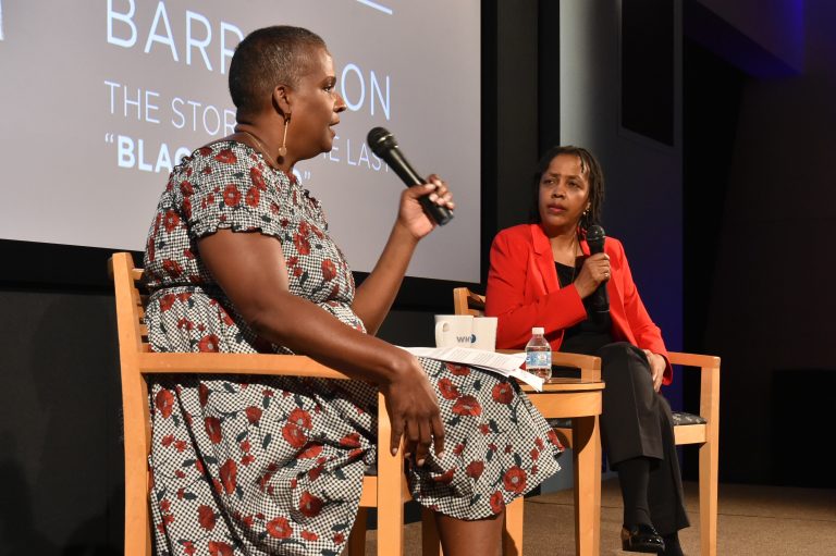 WHYY reporter Annette John-Hall interviews Deborah Plant, editor of 