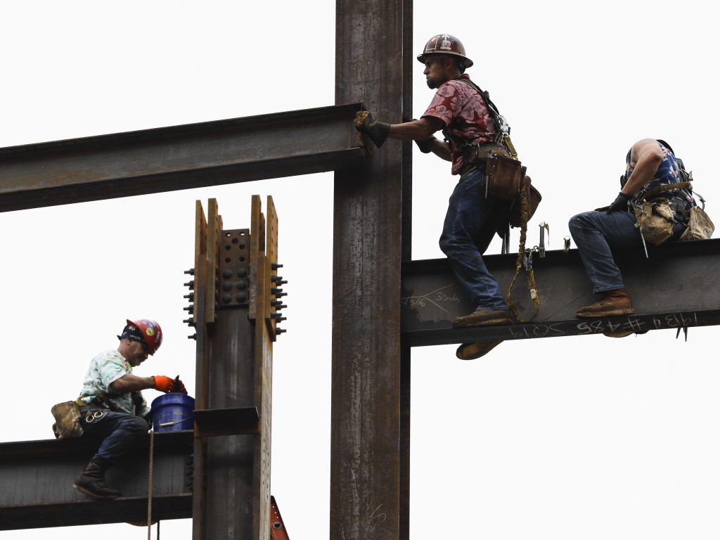 The economy continued to add jobs at a steady pace last month and the unemployment rate remained low. The economy continued to add jobs at a steady pace last month and the unemployment rate remained low. (Matt Rourke/AP)