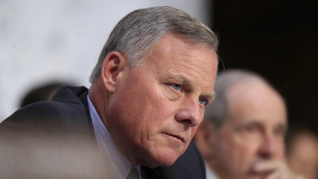 Senate intelligence committee chairman Richard Burr warned about complacency over ongoing Russian attacks on the U.S. political system, at a hearing on Wednesday. Senate intelligence committee chairman Richard Burr warned about complacency over ongoing Russian attacks on the U.S. political system, at a hearing on Wednesday. (Manuel Balce Ceneta/AP)