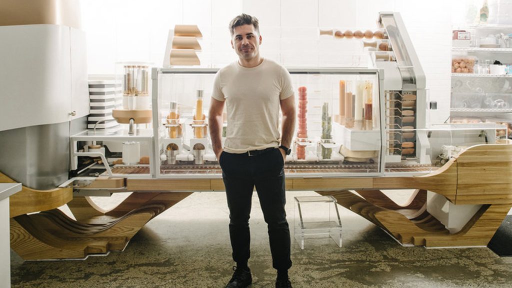 burger16x9 Alex Vardakostas had a dream about creating a robot burger-maker in college. He's now poised to open a restaurant with his Creator Burger robot in September.
(Saroyan Humphrey)