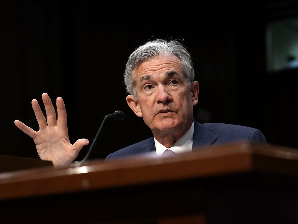 Led by Chairman Jerome Powell, the Federal Reserve held steady with no rate increase, but it is expected to raise rates twice more by the end of the year. Led by Chairman Jerome Powell, the Federal Reserve held steady with no rate increase, but it is expected to raise rates twice more by the end of the year. (Alex Wong/Getty Images)