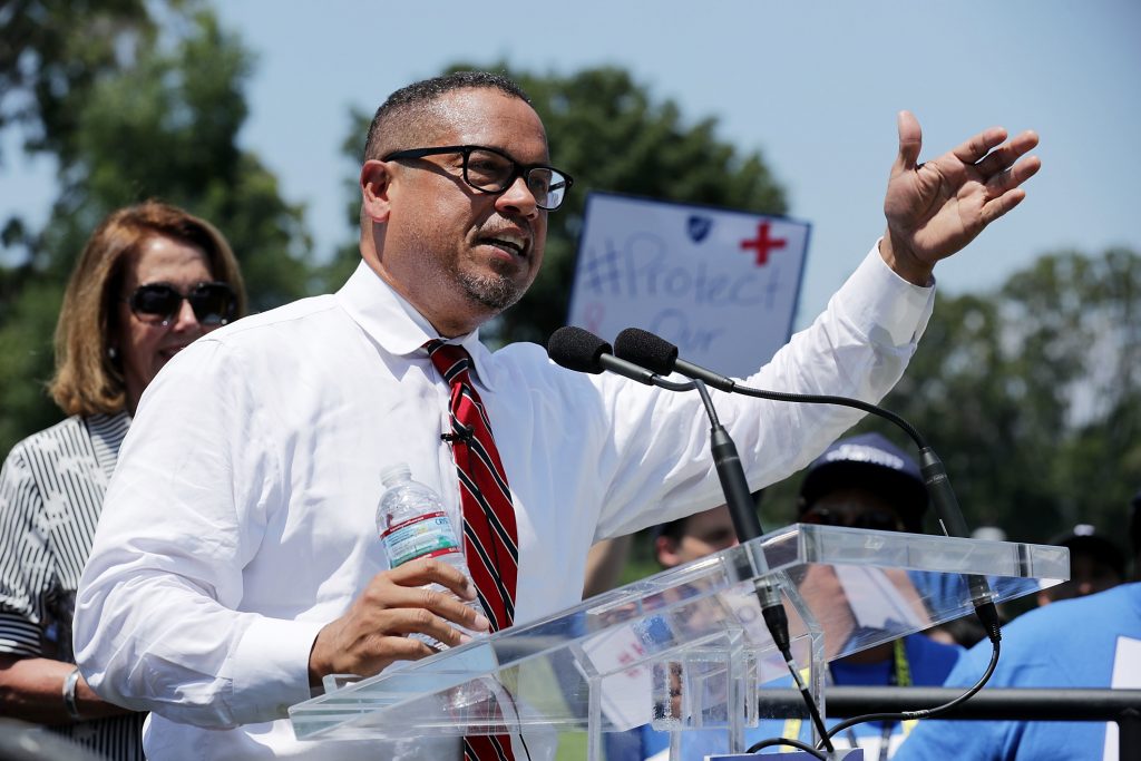 Democratic National Committee Deputy Chairman Rep. Keith Ellison , D-Minn., has been accused of domestic abuse by a former girlfriend, allegations that Ellison denies. Democratic National Committee Deputy Chairman Rep. Keith Ellison , D-Minn., has been accused of domestic abuse by a former girlfriend, allegations that Ellison denies