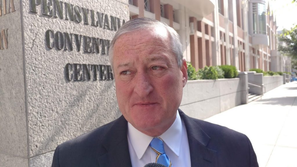 jk 8-20 Philadelphia Mayor Jim Kenney says the deal will help the city recover some of more than $50 million it spent on renovations. (Tom MacDonald, WHYY)