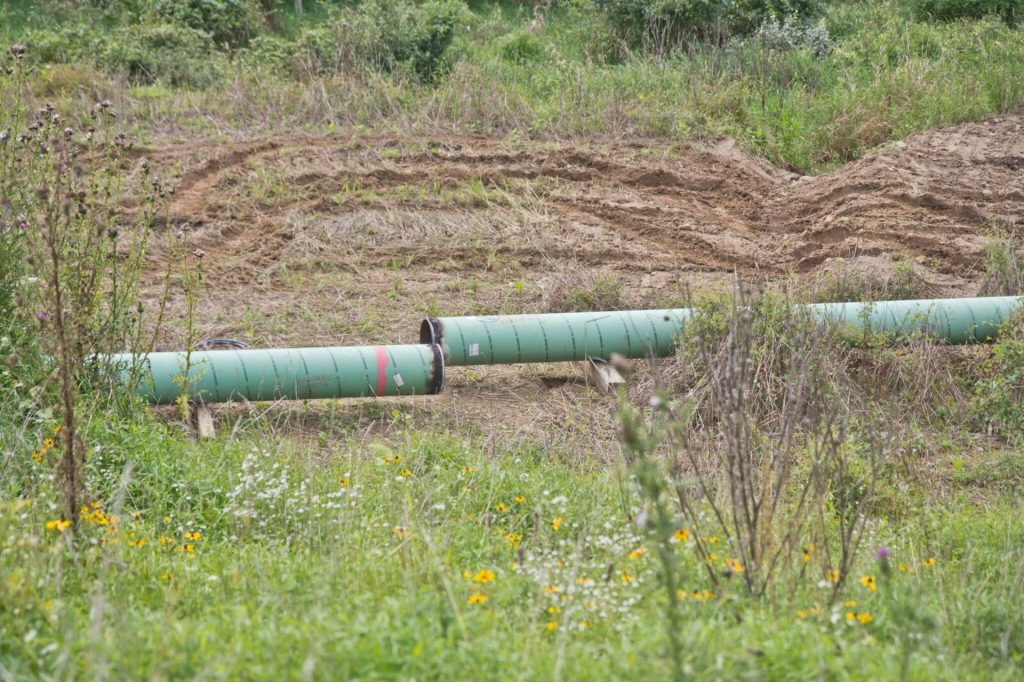me2_coating_2_resize-1920×1279 A Mariner East 2 pipeline construction site is shown off Valley Road near Media, Pensylvaniaa., on Aug. 22. The site is close to where Sunoco is digging up a section of the pipeline after discovering a coating issue that needed to be fixed. (Kimberly Paynter/WHYY)