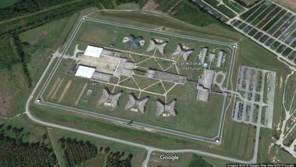 The planned demonstrations are in response to a riot that resulted in seven deaths in April at Lee Correctional Institution in South Carolina. The planned demonstrations are in response to a riot that resulted in seven deaths in April at Lee Correctional Institution in South Carolina. (Google Maps/Screenshot by NPR)