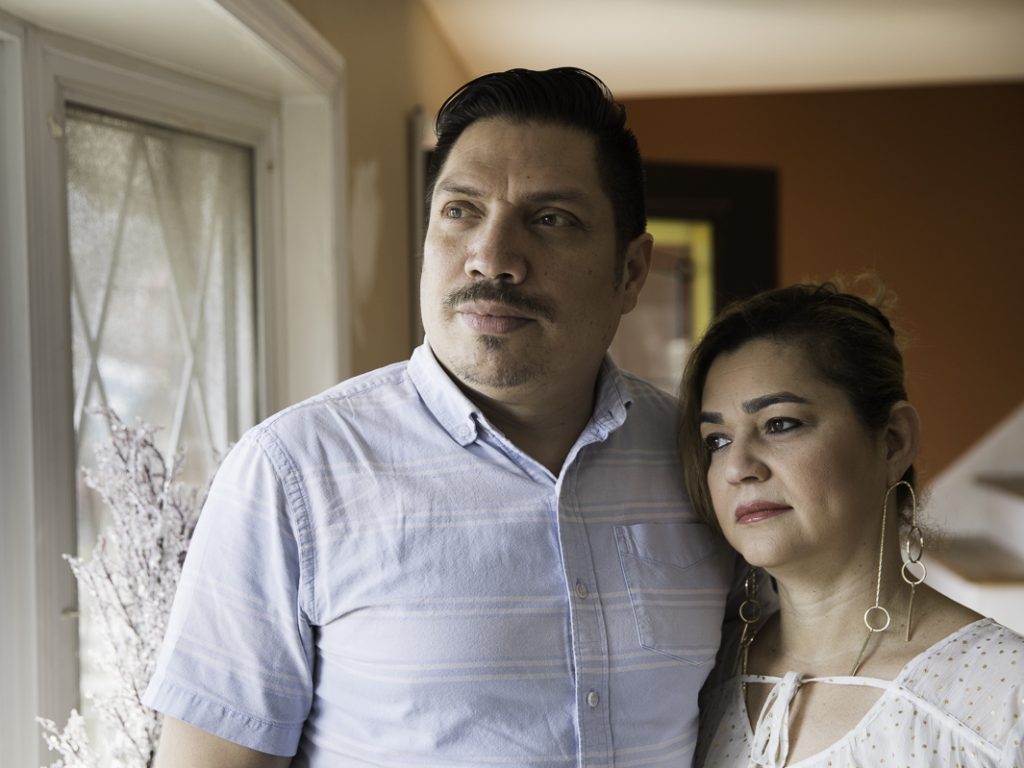 Marlon Munoz still becomes emotional when he remembers having to tell his wife, Aibi Perez, that she had breast cancer, because no other interpreter was available to share the news. Marlon Munoz still becomes emotional when he remembers having to tell his wife, Aibi Perez, that she had breast cancer, because no other interpreter was available to share the news. (Ryan Collerd for Undark)