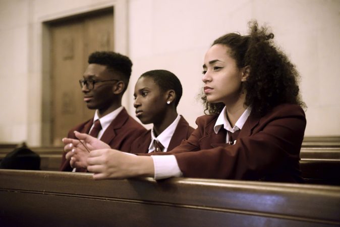 Students and alumni attend the 