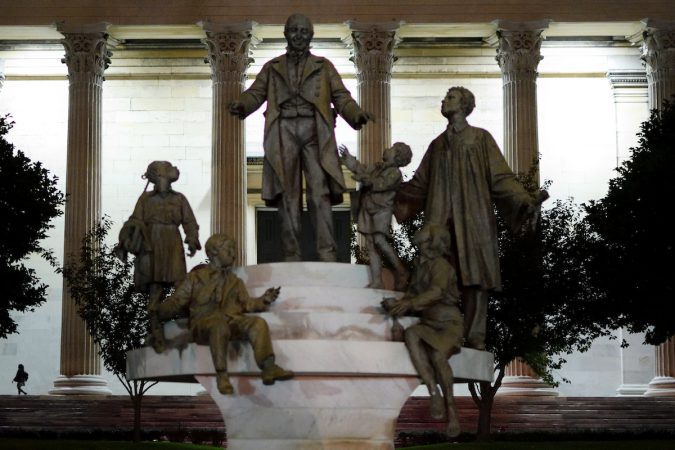 Greek Revival architecture in Girard College’s Founder's Hall (Bastiaan Slabbers for WHYY)