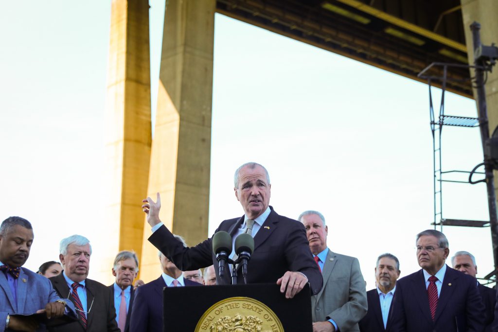 Governor Phil Murphy holds a press conference on the Gateway Project in Secaucus on September 4, 2018. Edwin J. Torres/NJ Governor’s Office. Governor Phil Murphy holds a press conference on the Gateway Project in Secaucus on September 4, 2018. Edwin J. Torres/NJ Governor's Office.