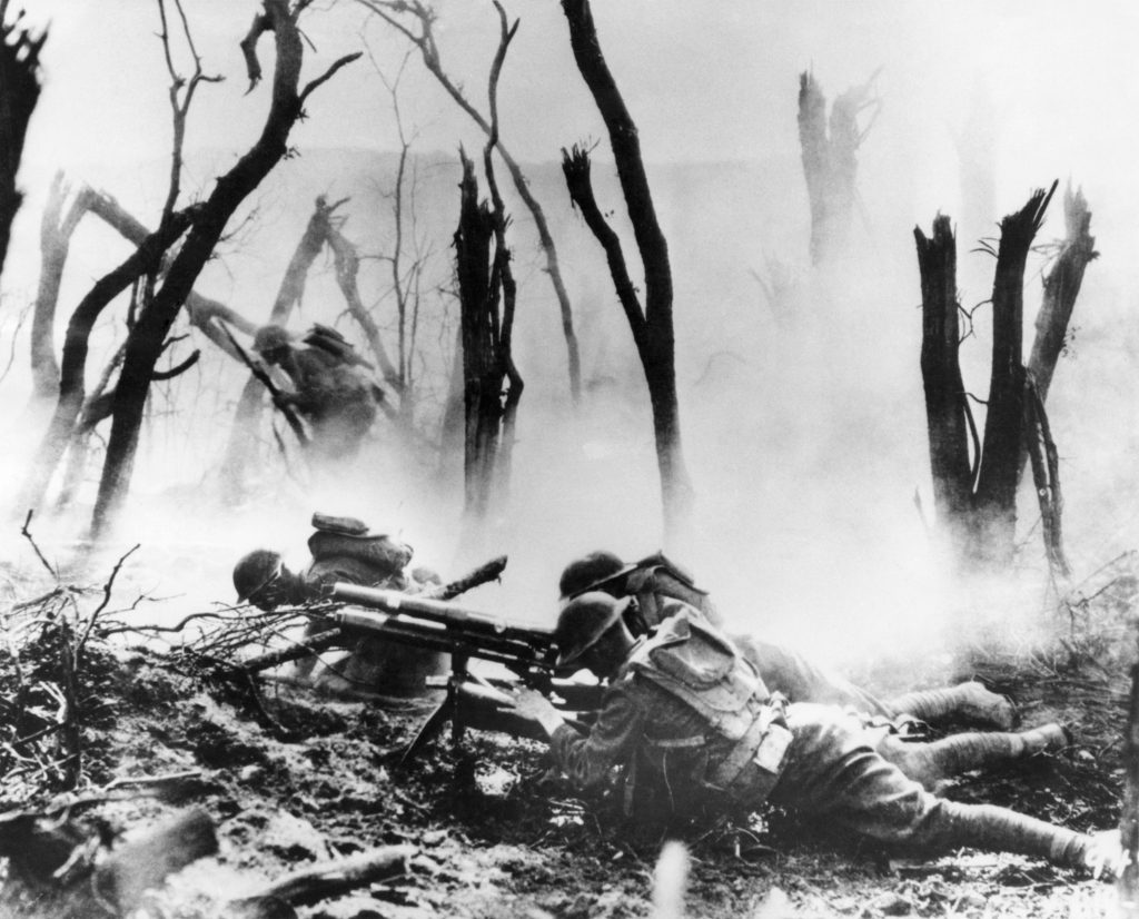 WWI US Centennial On the first day of the Meuse-Argonne Allied offensive in France, a U.S .Army 37-mm gun crew man their position. (AP file photo)