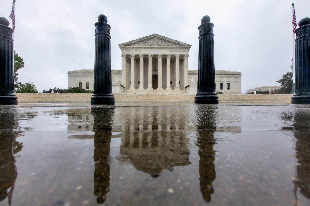 Supreme Court Kavanaugh The Supreme Court is seen in Washington, Sunday, Sept. 23, 2018. With the opening of the high court's new term approaching, President Trump is anxious for his Supreme Court nominee Brett Kavanaugh to be confirmed by the Senate. Attorneys for Brett Kavanaugh's accuser, Christine Blasey Ford, are citing
