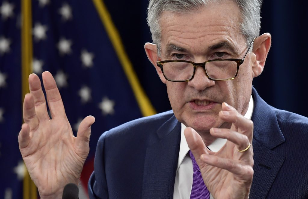 Jerome Powell Federal Reserve Chairman Jerome Powell speaks during a news conference in Washington, Wednesday, Sept. 26, 2018. The Federal Reserve has raised a key interest rate for the third time this year in response to a strong U.S. economy and signaled that it expects to maintain a pace of gradual rate hikes. (Susan Walsh/AP Photo)