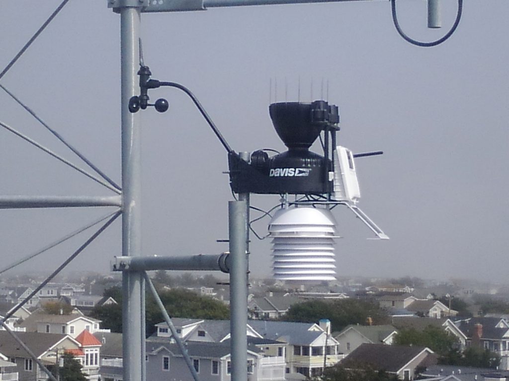 Avalon Weather Station Avalon's new weather station is mounted high above rooflines for accurate information (Borough of Avalon)