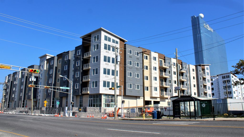 IMG_7057 A condo project being built in Atlantic City in September 2018. (Bill Barlow for WHYY)