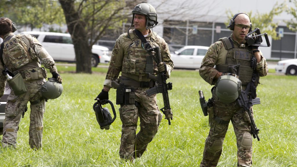 Officials say a single shooter killed and wounded multiple people at a Rite Aid distribution center in Maryland. The suspect is in critical condition at a local hospital. Officials say a single shooter killed and wounded multiple people at a Rite Aid distribution center in Maryland. The suspect is in critical condition at a local hospital. (Jose Luis Magana/AP)