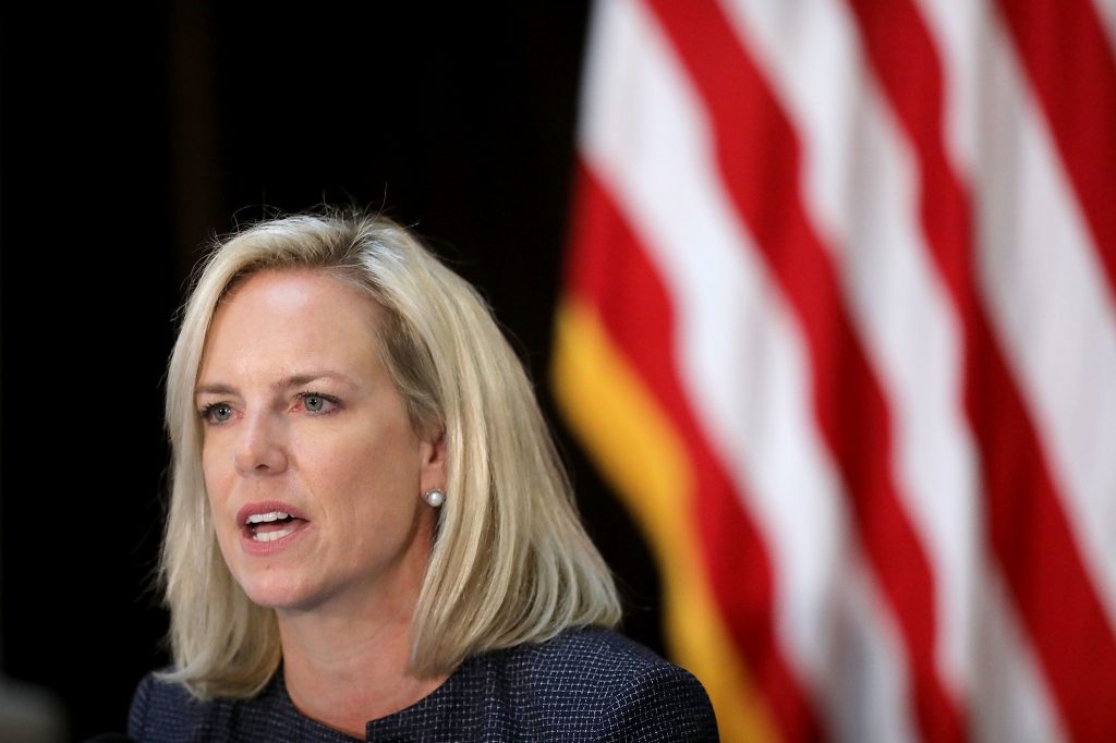 Homeland Security Secretary Kirstjen Nielsen said a proposed rule being submitted for public comment is designed to ensure that immigrants “are not likely to become burdens on American taxpayers.” Homeland Security Secretary Kirstjen Nielsen said a proposed rule being submitted for public comment is designed to ensure that immigrants