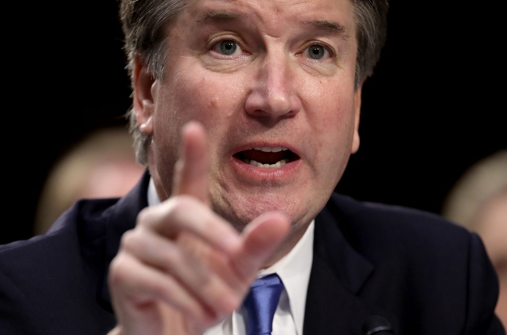 Supreme Court nominee Judge Brett Kavanaugh during the second day of his Supreme Court confirmation hearing on Capitol Hill. Supreme Court nominee Judge Brett Kavanaugh during the second day of his Supreme Court confirmation hearing on Capitol Hill. (Win McNamee/Getty Images)