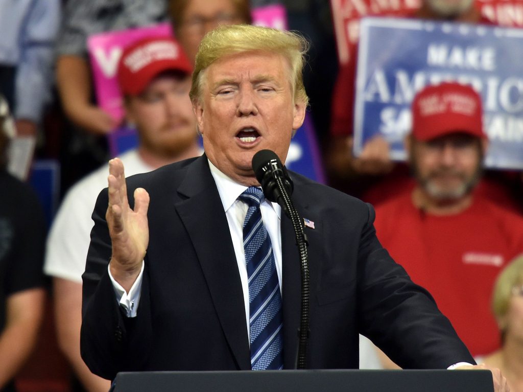 President Trump speaks at a campaign rally in Montana on Thursday. His summer was marked by tweeting insults about black Americans who criticize him and praise for black celebrities who back him. President Trump speaks at a campaign rally in Montana on Thursday. His summer was marked by tweeting insults about black Americans who criticize him and praise for black celebrities who back him