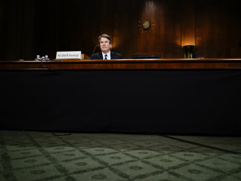 Judge Brett M. Kavanaugh at a Senate Judiciary Committee hearing on Thursday. (Melina Mara-Pool/Getty Images)