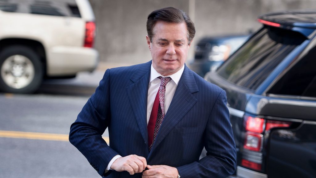 Paul Manafort arrived for a hearing at District Court in Washington, D.C. He will not go on trial after all after having reached a plea agreement with the Justice Department. (Brendan Smialowski/AFP/Getty Images)