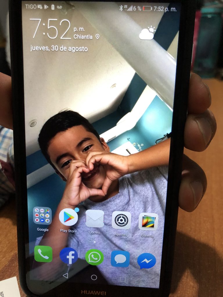 Juan Valiente Velazquez’s phone shows a picture of his son, Derickson, who remains in a youth shelter in New York. They were separated by the Border Patrol in Texas in May. Velazquez was deported to Guatemala. Derickson calls his parents three times each week. Juan Valiente Velazquez's phone shows a picture of his son, Derickson, who remains in a youth shelter in New York. They were separated by the Border Patrol in Texas in May. Velazquez was deported to Guatemala. Derickson calls his parents three times each week. (John Burnett/NPR_