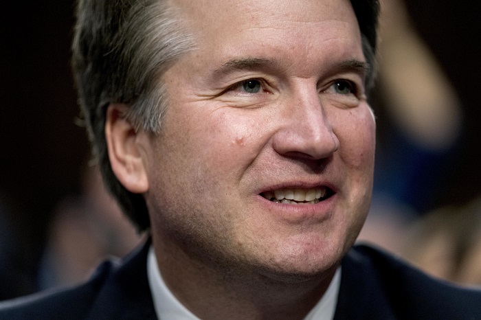 Supreme Court nominee Brett Kavanaugh, a federal appeals court judge, appears before the Senate Judiciary Committee on Capitol Hill in Washington, Tuesday, Sept. 4, 2018, to begin his confirmation to replace retired Justice Anthony Kennedy. (AP Photo/Andrew Harnik)