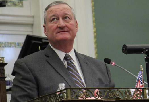 mayor-kenneyx1200 Mayor Kenney speaks at annual budget address. (Emma Lee/WHYY)