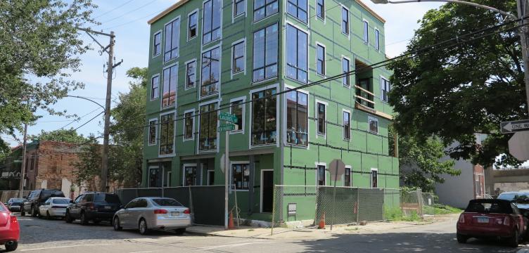 new-homes-at-new-market-and-laurel-streets-will-have-rear-garages-through-a-single-curb-cut.0.590.4352.2083.752.360.c The cost of residential construction is high in Philadelphia, the fourth most expensive building market in the U.S. (Ashley Hahn/Eyes On The Street)