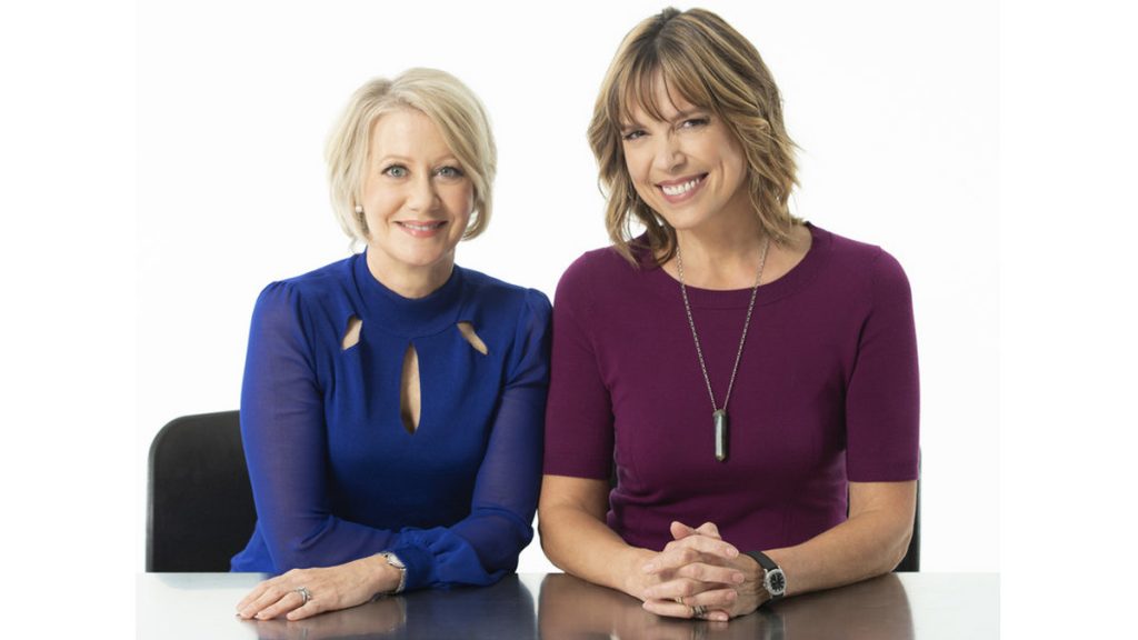 Andrea Kremer (left) and Hannah Storm will be the first all-female broadcast team to announce an NFL game, covering Thursday night's game for Amazon Prime Video.
(Brian Ach/AP for Amazon)