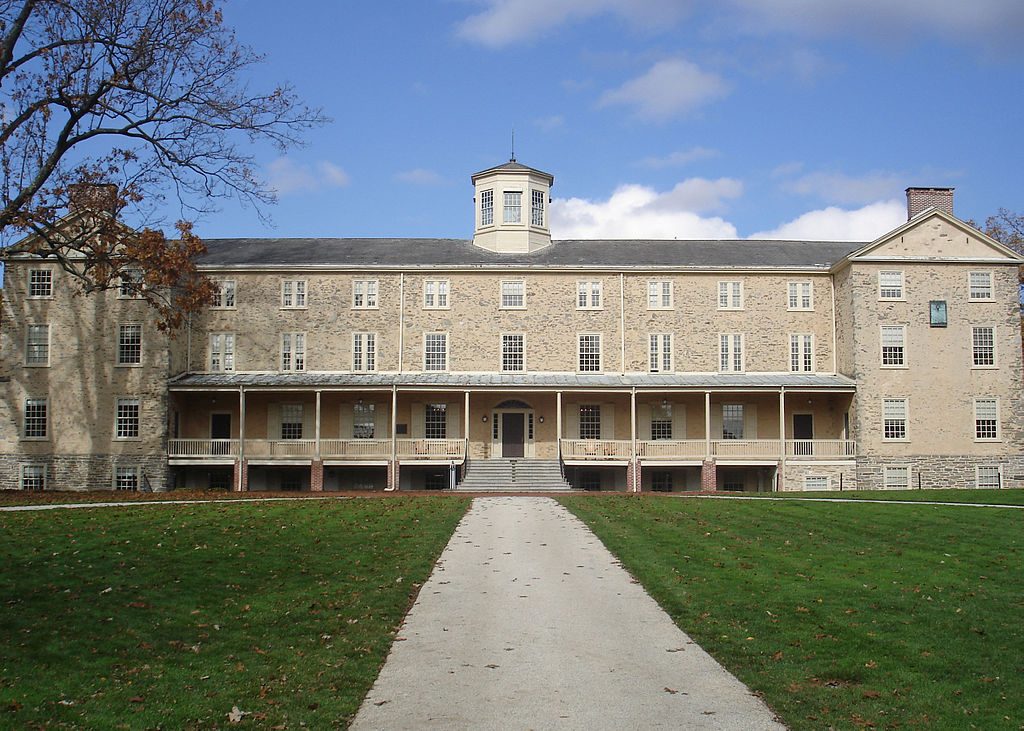 1024px-Haverfordfounders Founders Hall at Haverford College (Wikimedia Common s)