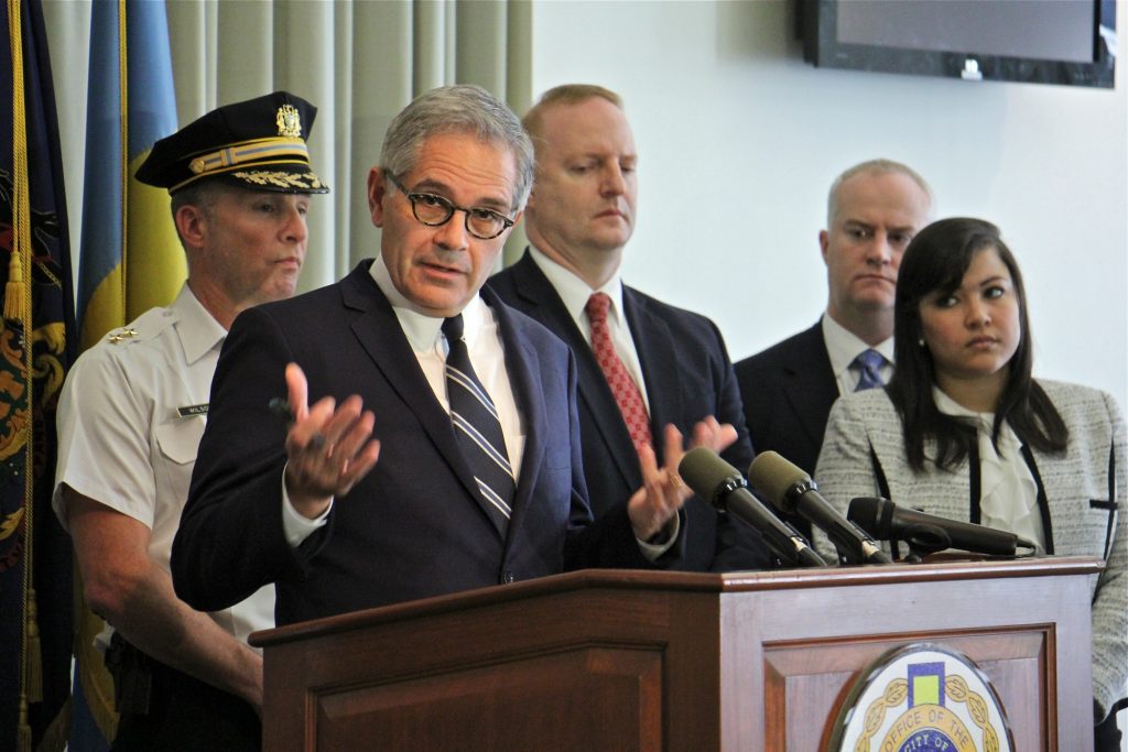 2018 10 04-e lee-larry krasner-philadelphia-kensington heroin traffickers arreste Philadelphia District Attorney Larry Krasner announces criminal charges against major narcotics traffickers in Kensington.