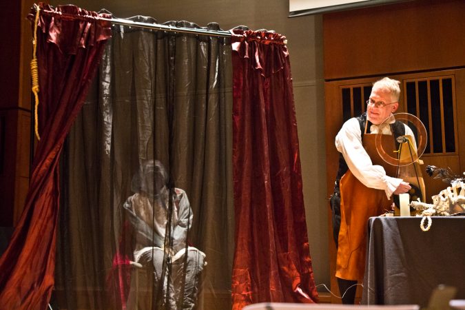 Living historian Dean Howarth re-enacts science experiments that were performed on corpses. That work may have  inspired Mary Shelley’s 