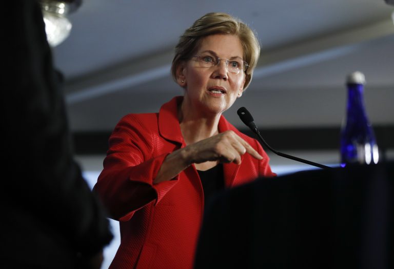 AP_18233545473488-768×524 Sen. Elizabeth Warren is taking the first major step toward running for president. The Massachusetts Democrat said Monday she’s launching an exploratory committee for the 2020 campaign. She’s the most prominent Democrat yet to make such a move. Warren is one of the most recognizable figures in the Democratic Party and a favorite target of President Donald Trump. (Pablo Martinez Monsivais/AP Photo)