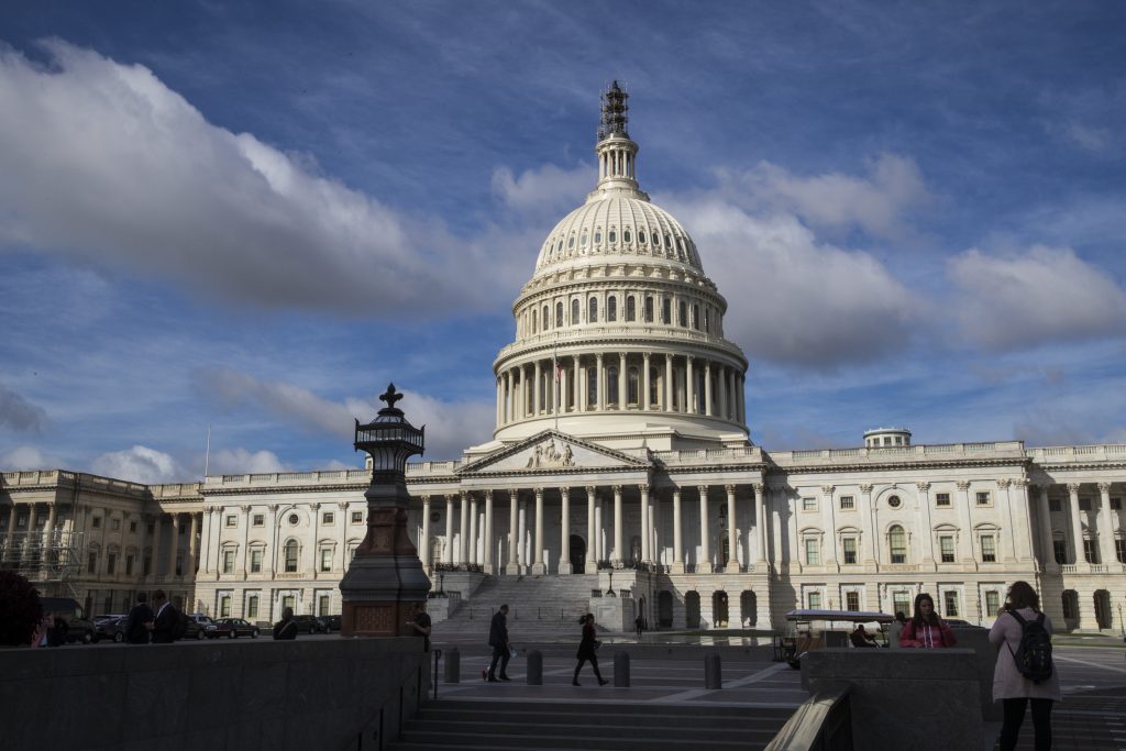 Supreme Court Kavanaugh The Capitol is seen as the Senate Judiciary Committee debates the confirmation of Supreme Court nominee Brett Kavanaugh, in Washington, Friday, Sept. 28, 2018. (AP Photo/J. Scott Applewhite)