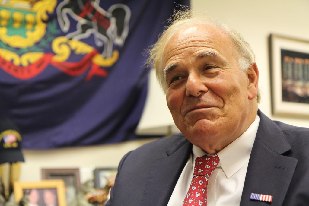 IMG_9325 Former Pennsylvania Gov. Ed Rendell says he is incorporating a nonprofit called Safehouse that will solicit private funding to support a space where those struggling with opioid addiction can use illegal drugs under the watch of medical professionals. (Kimberly Paynter/WHYY)