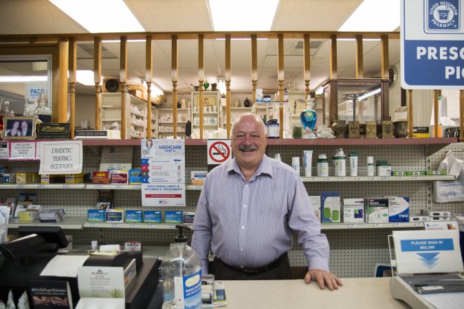 Pharmacist John Keegan has been a stalwart supporter of Barletta, as mayor, as congressman, and now in his bid for U.S. Senate. He says the immigration ordinance was necessary given growing crime. (Jen Kinney/Keystone Crossroads)