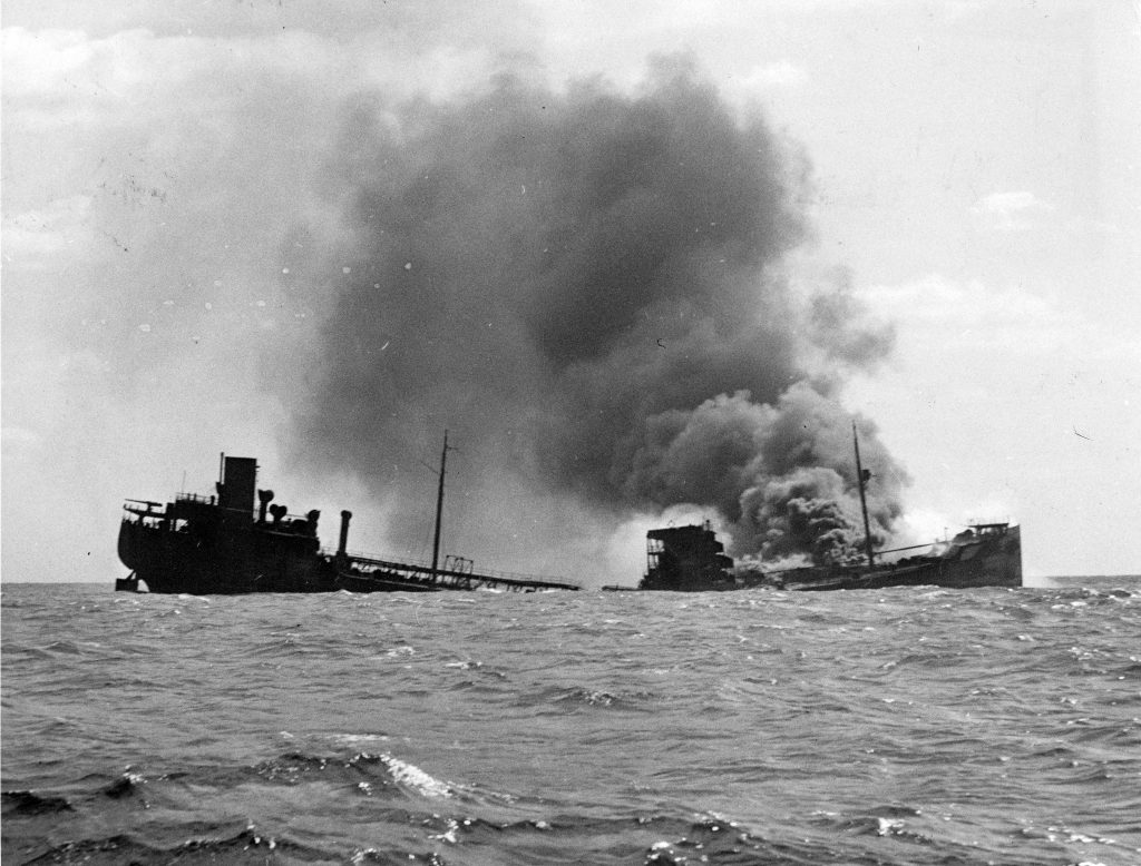 R P Resor side view 820 The R. P. Resor was torpedoed on Feb 28, 1942 off the coast of northern New Jersey, with a full load of crude oil. (Photo courtesy of Joseph Bilby)