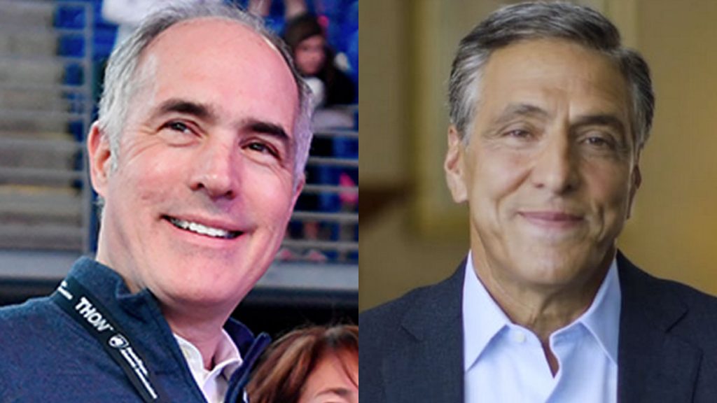 casey-barletta U.S. Senator Bob Casey, Jr. (left) and Congressman Lou Barletta both hail from Northeastern Pennsylvania's coal region. Their philosophies, though, are worlds apart. (Abby Drey/Centre Daily Times via AP and loubarletta.com)