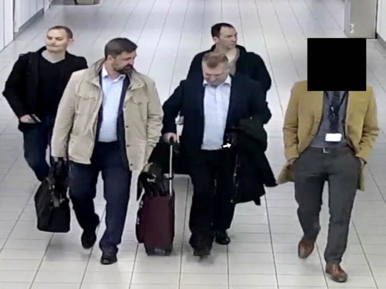 Four Russian intelligence officers who had entered the Netherlands under diplomatic passports were escorted out of the country after they were found to be carrying out a cyber attack on the OPCW chemical weapons watchdog. (Dutch Defense Ministry)