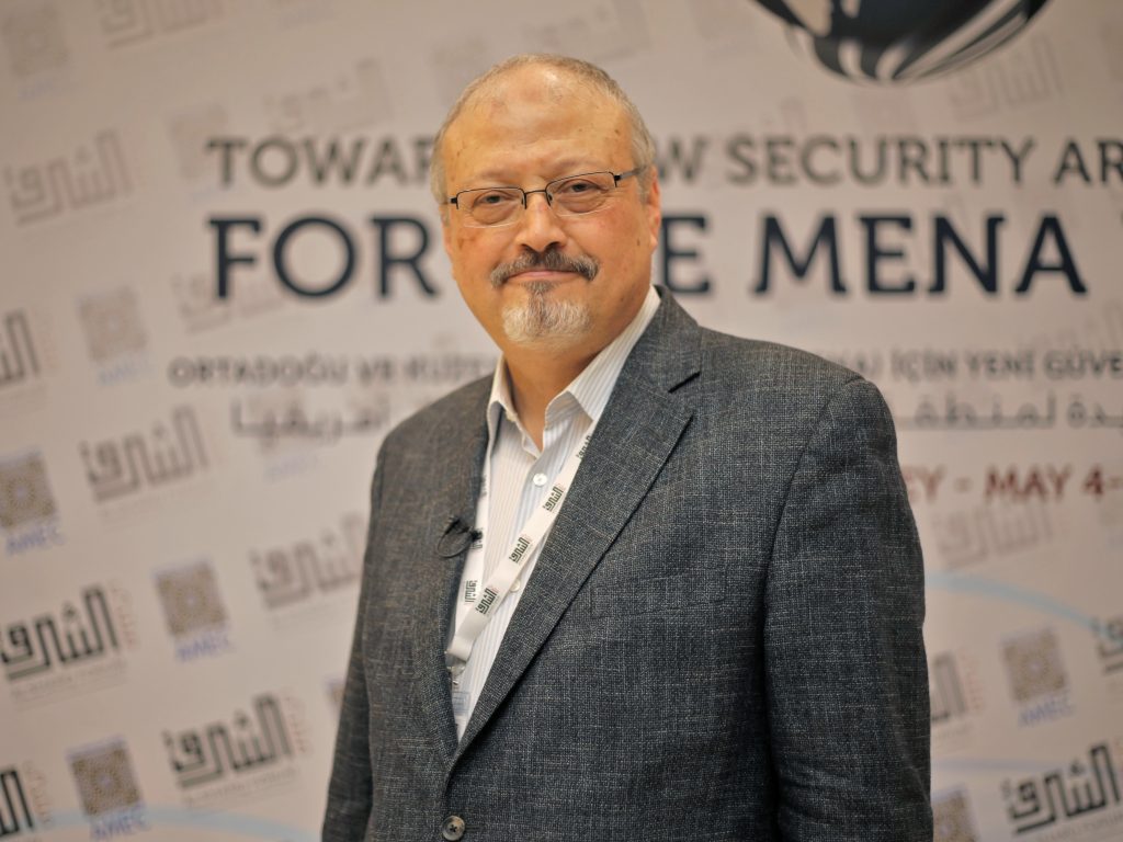 Journalist Jamal Khashoggi poses at an event in Istanbul, Turkey in a photo dated May 6, 2018. Saudi state media confirmed Khashoggi’s death, but details remain fuzzy. Journalist Jamal Khashoggi poses at an event in Istanbul, Turkey in a photo dated May 6, 2018. Saudi state media confirmed Khashoggi's death, but details remain fuzzy. (Omar Shagaleh/Anadolu Agency/Getty Images)