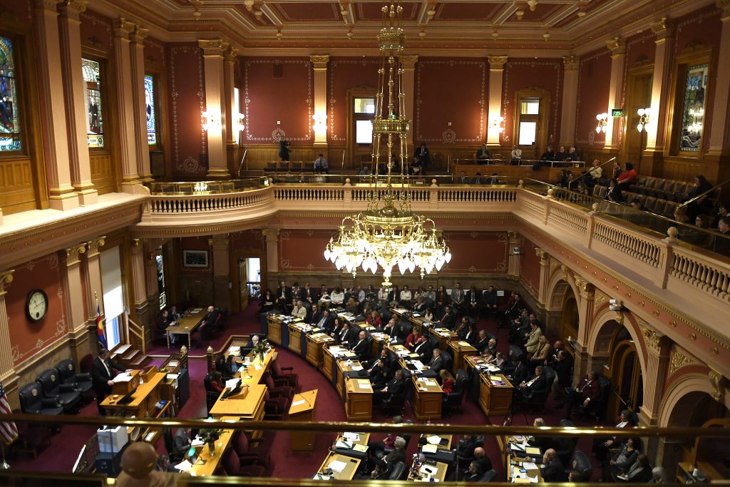 The Colorado Senate, as seen on the first day of its 2018 session, Jan. 10, 2018 in Denver. A group called Unite America is determined to weaken the power of the two major political parties by trying to elect unaffiliated members in Colorado this fall. The Colorado Senate, as seen on the first day of its 2018 session, Jan. 10, 2018 in Denver. A group called Unite America is determined to weaken the power of the two major political parties by trying to elect unaffiliated members in Colorado this fall. (Joe Amon/Denver Post via Getty Images)