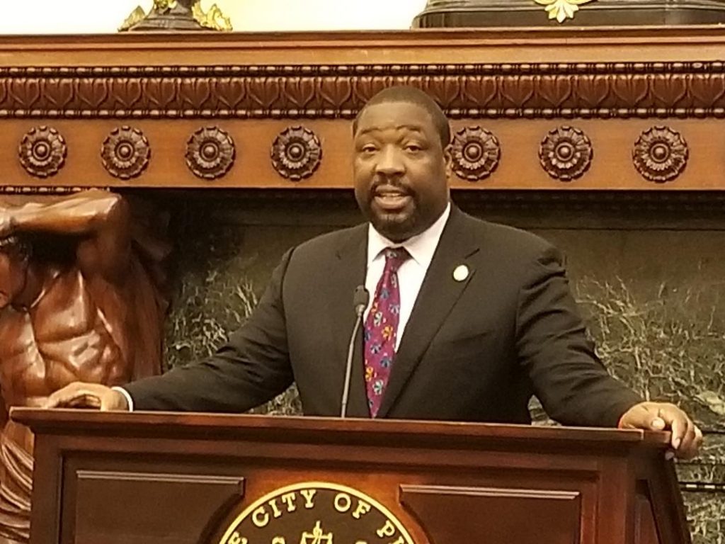 ken Philadelphia Councilman Kenyatta Johnson says the compromise worked out with the First Judicial District is part of a larger effort to make it easier for people to be released while waiting for trial. (Tom MacDonald/WHYY).