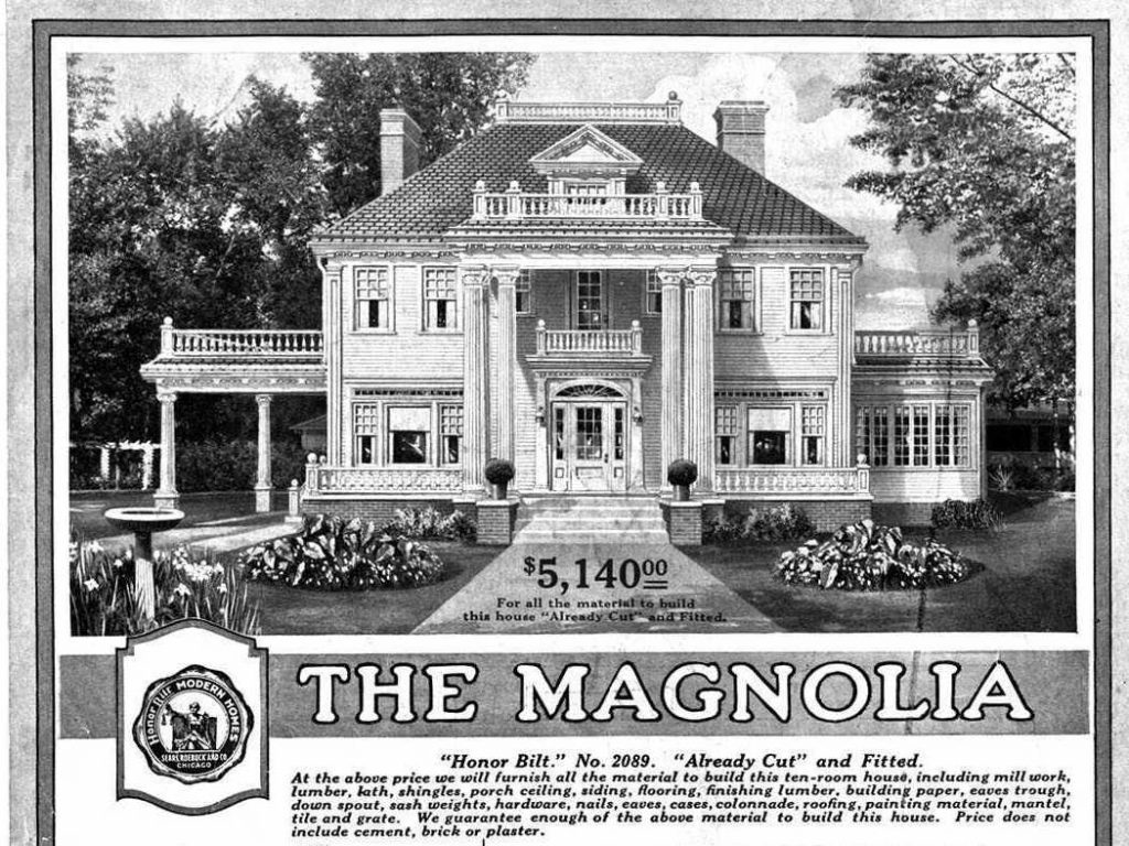 One of the largest homes offered through the Sears catalog – the Magnolia home. The Magnolia home was one of the largest offered through the Sears catalog. Sears sold more than 70,000 mail-order homes between 1908 and 1940. Some enthusiasts estimate that about 70 percent of Sears houses are still standing today. (Sears Holdings Corp.)