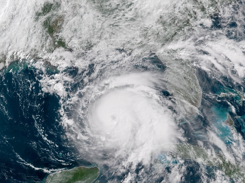 Aerial view of Hurricane Michael (NOAA/STAR)