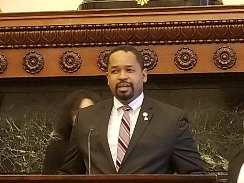 streetjr State Sen. Sharif Street, D-Philadelphia, says he wants to make sure the growing cannabis industry offers opportunity for all. (Tom MacDonald/WHYY)